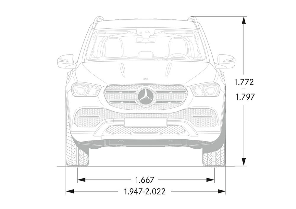 dimensiuni mercedes gle