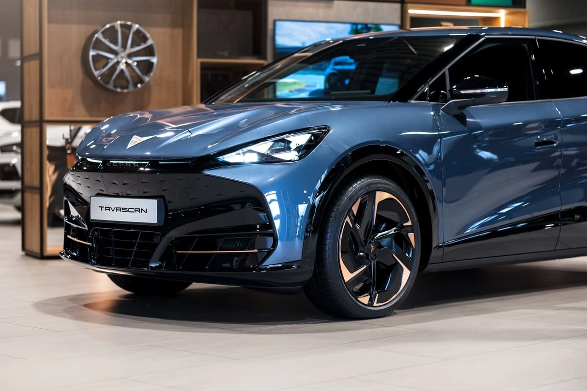 cupra tavascan in showroom