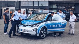 În parcul auto al Poliției Capitalei a intrat un BMW i3