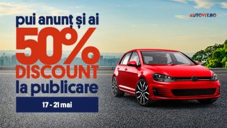 Vinde-ți mașina pe Autovit.ro cu 50% DISCOUNT la prețul de publicare